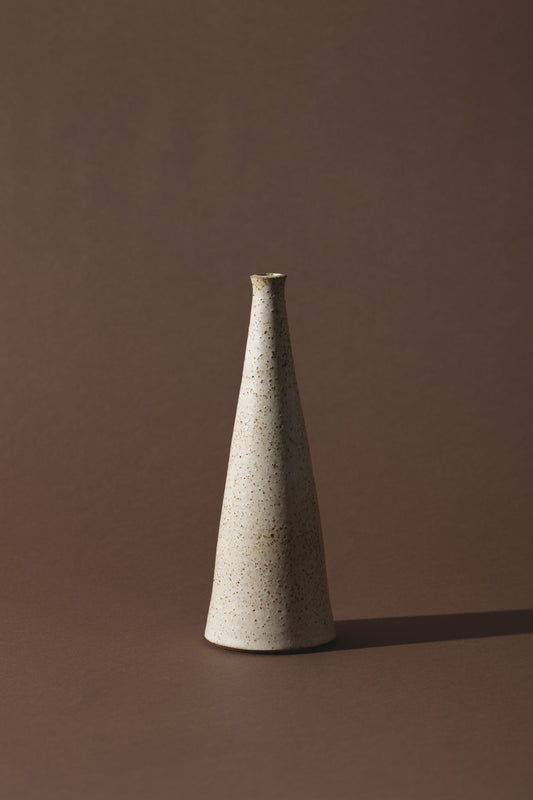 wheel thrown single stem vase