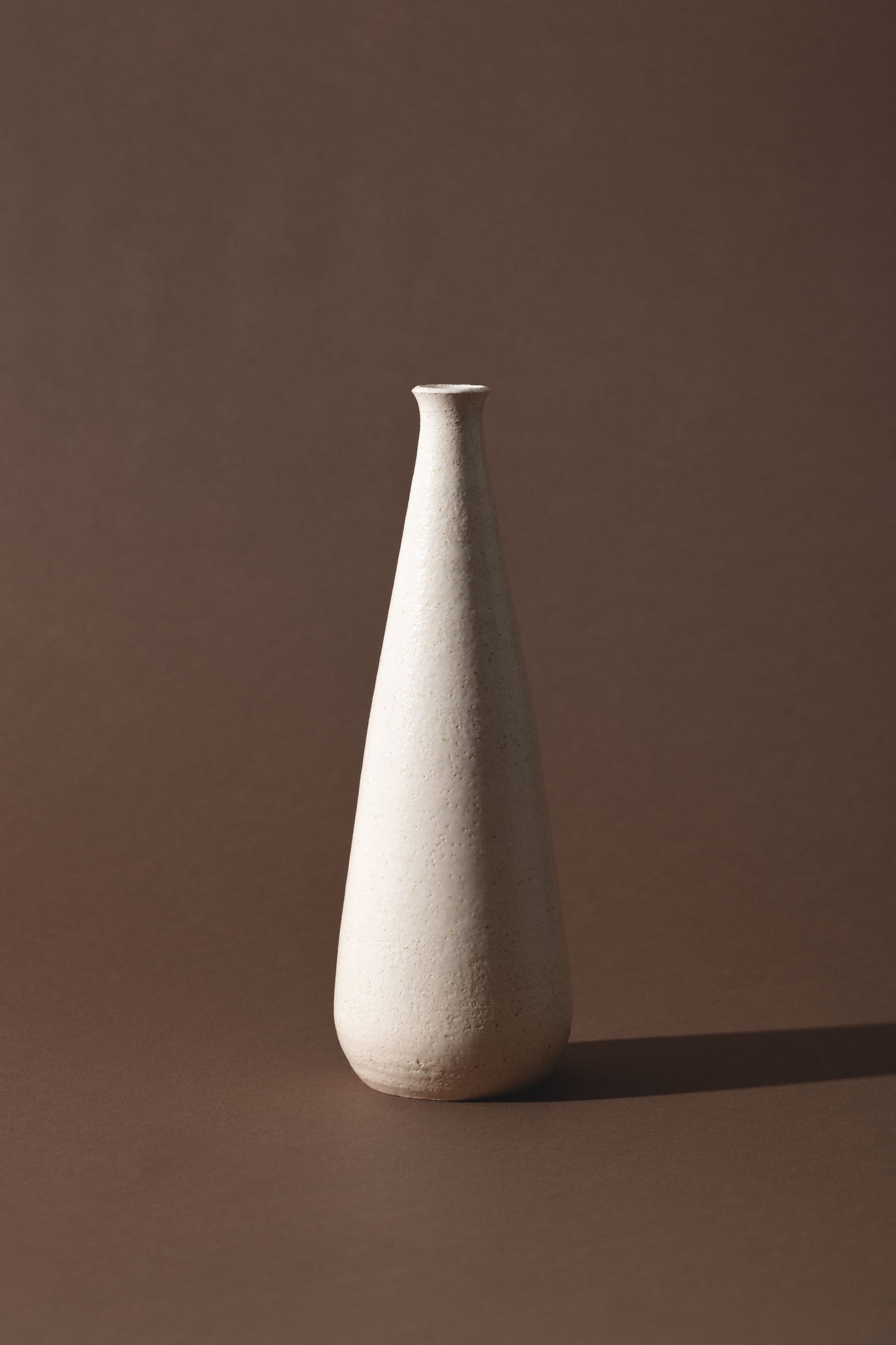 wheel thrown single stem vase
