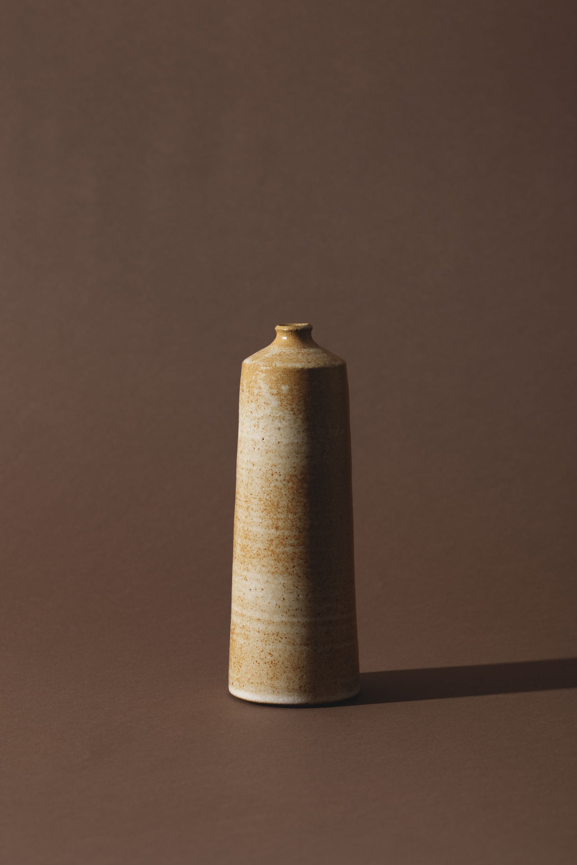 wheel thrown single stem vase