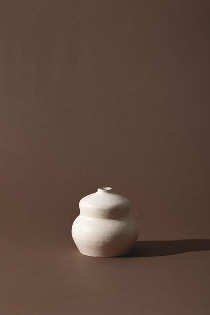 wheel thrown single stem vase