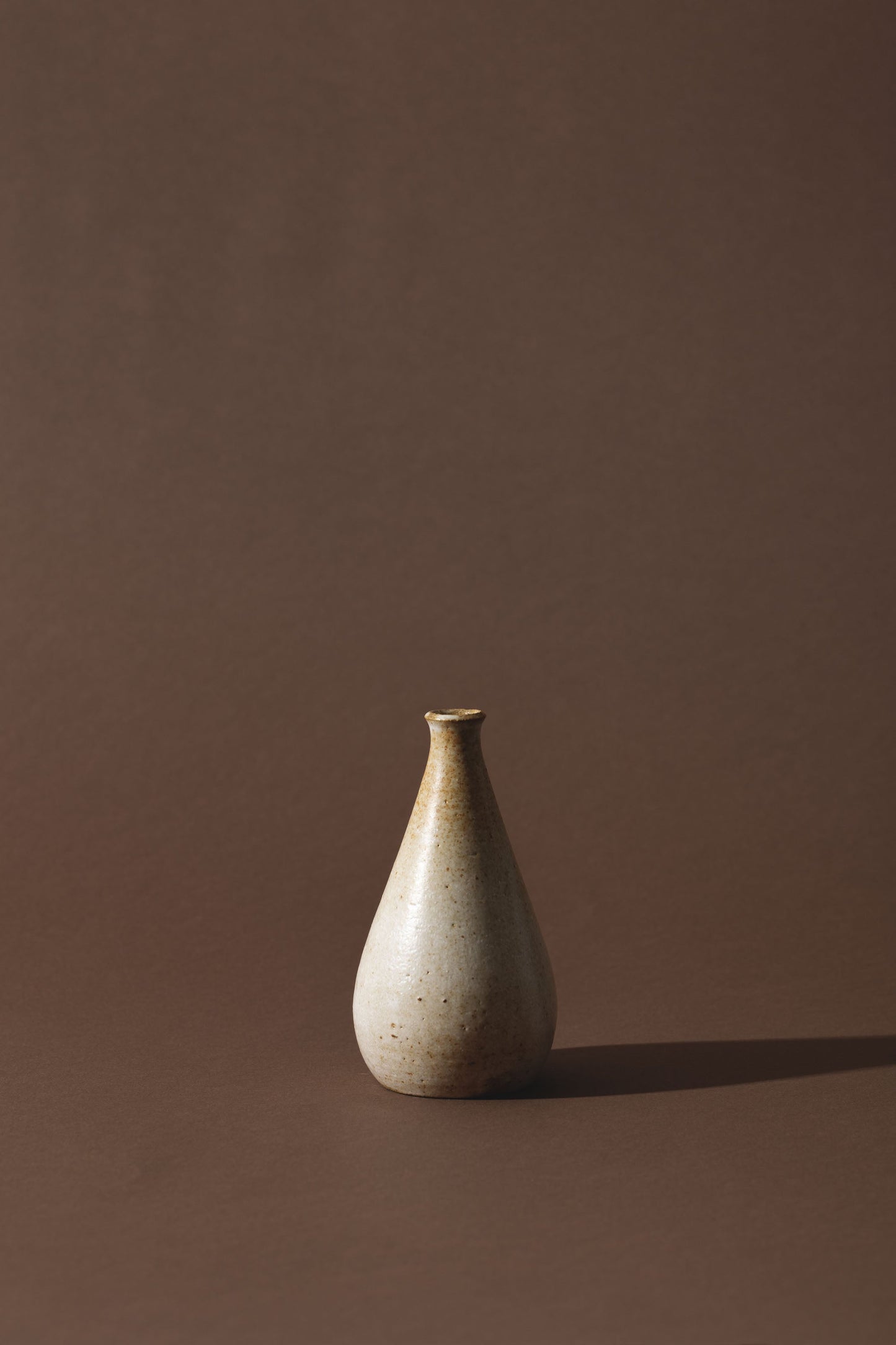 wheel thrown single stem vase