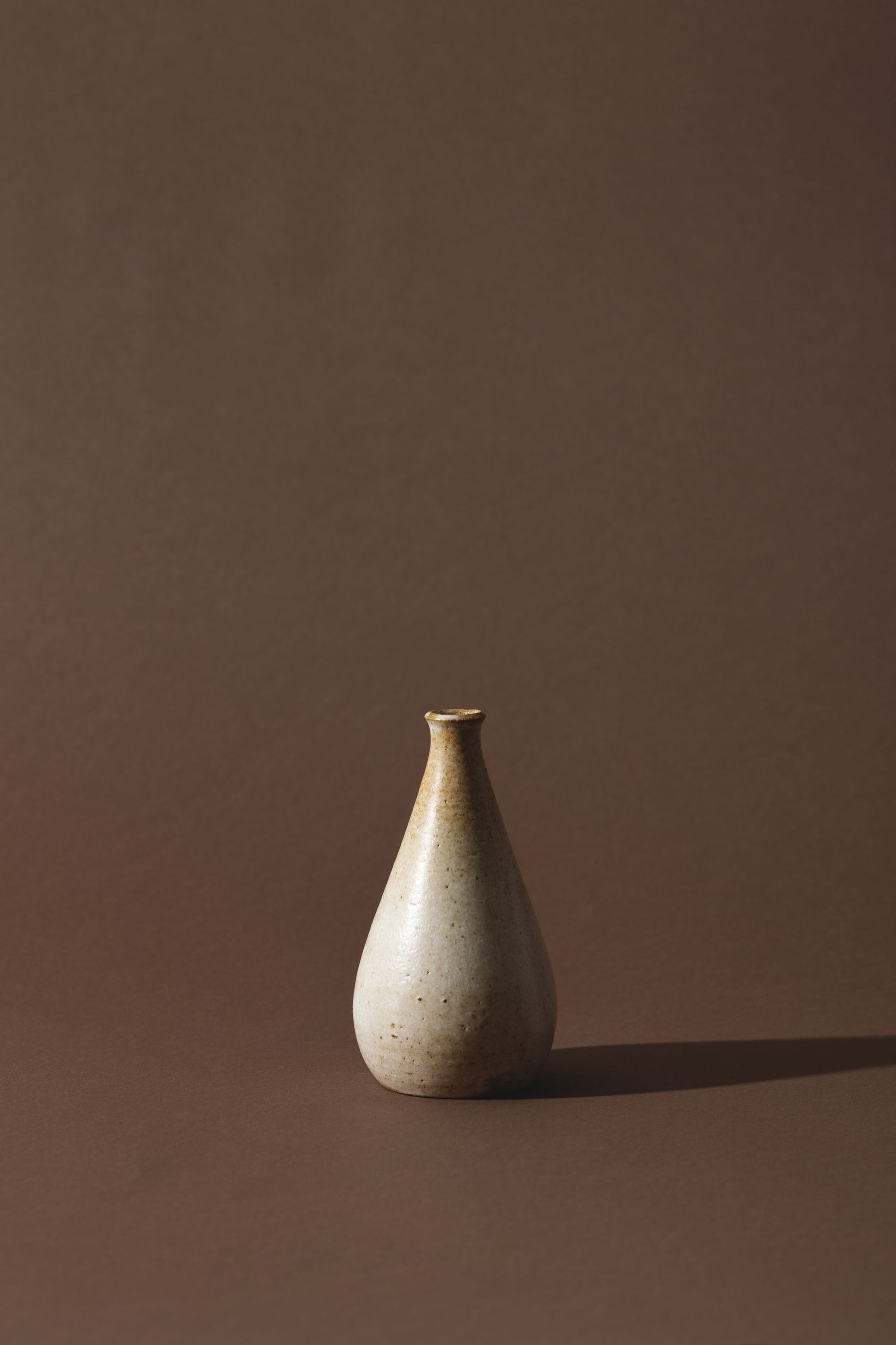 wheel thrown single stem vase