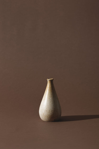 wheel thrown single stem vase