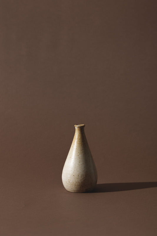wheel thrown single stem vase