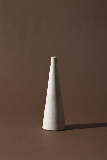 wheel thrown single stem vase