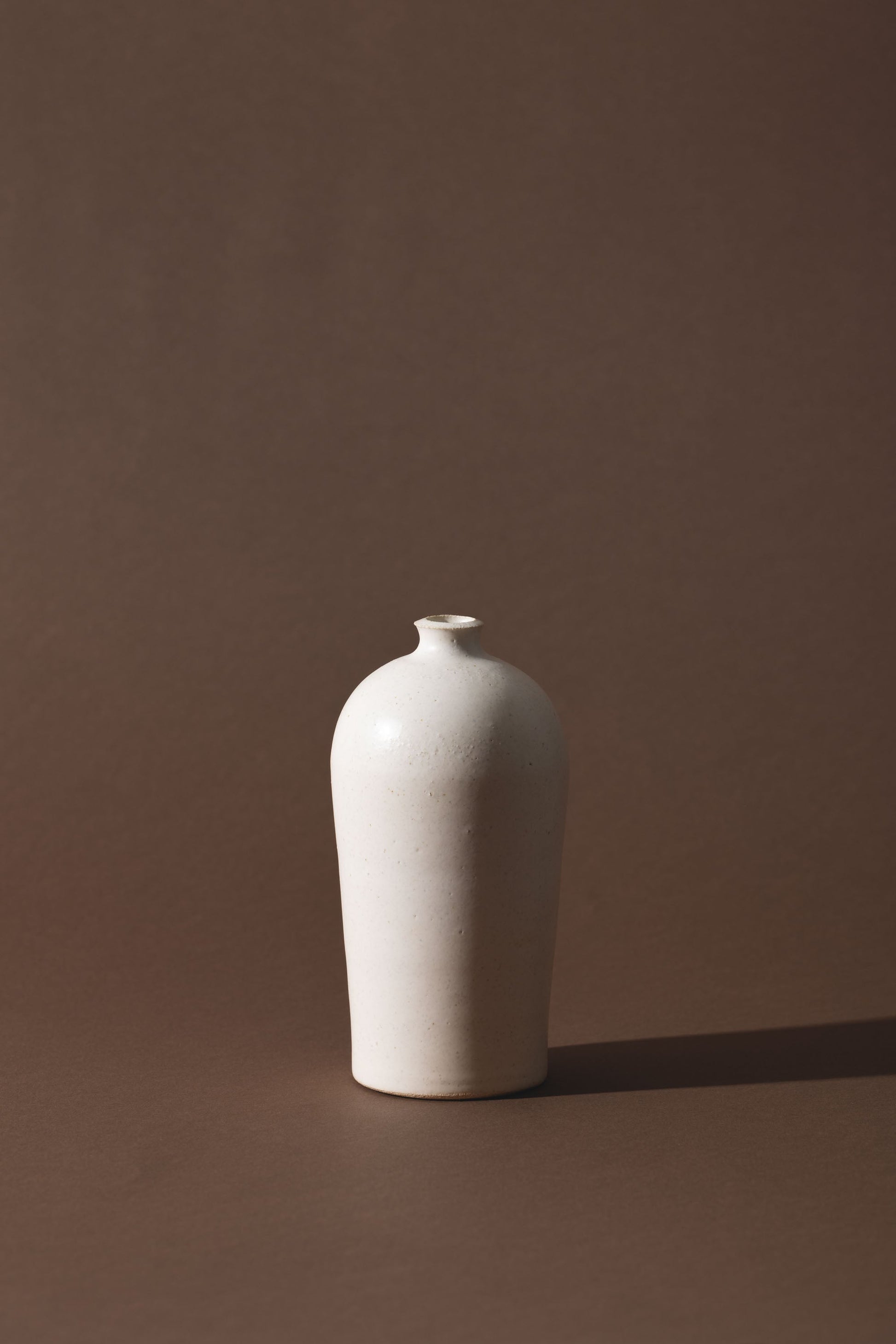wheel thrown single stem vase