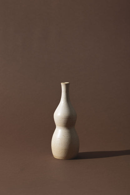 wheel thrown single stem vase