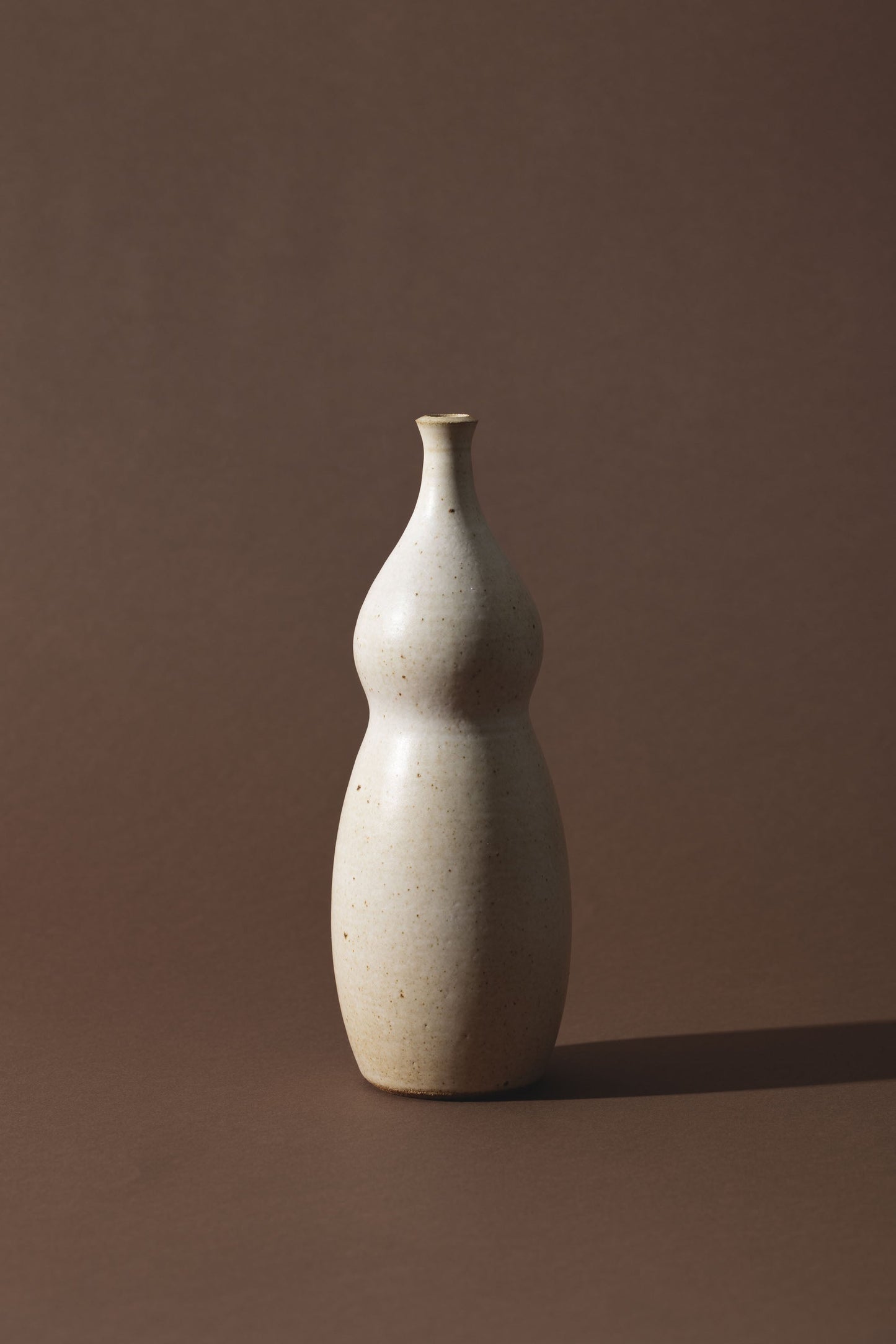 wheel thrown single stem vase