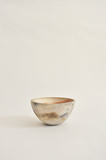 wheel-thrown, pit fired bowl