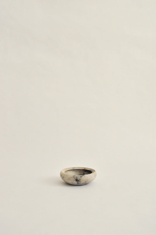 wheel-thrown, pit fired dish